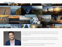 Tablet Screenshot of coreymachado.com